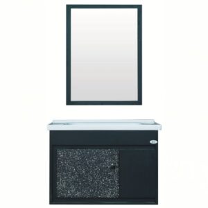 Bathx BX-9201 S16 PVC Wall Mount Cabinet (Matt Black)