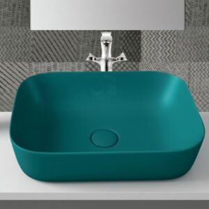 Qube Italia QB 290 Matt Aqua Green Wash Basin