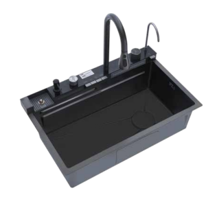 Sylux Victoria SS304 PVD Black Round Drainer with Cap